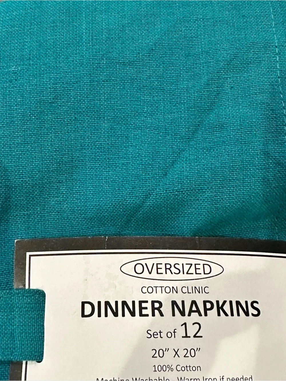 Oversized Cotton Dinner Napkins - Set of 12